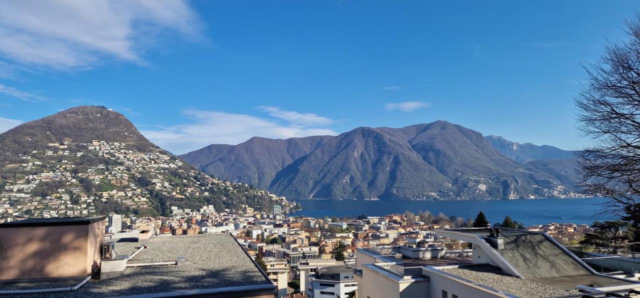 Lugano Lakeview Apartment Private Parking & Self Check-In Extérieur photo